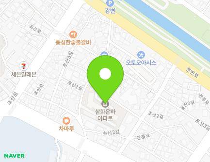 전북특별자치도 정읍시 초산1길 21 (시기동, 은하아파트) 지도