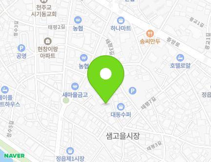 전북특별자치도 정읍시 태평4길 16 (시기동, 하나로축산) 지도