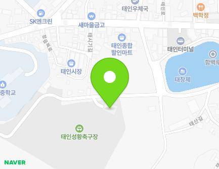 전북특별자치도 정읍시 태인면 태산길 16-33 (태인축구장관리사무동) 지도