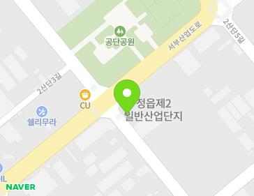전북특별자치도 정읍시 2산단4길 1 (하북동, 코리아씽크공장) 지도