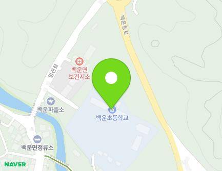 전북특별자치도 진안군 백운면 임진로 1340-8 (백운초등학교) 지도