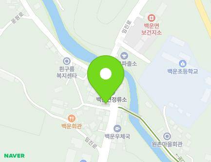 전북특별자치도 진안군 백운면 임진로 1325 (우리회관) 지도