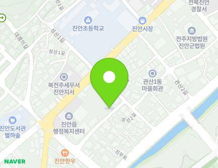 전북특별자치도 진안군 진안읍 대성길 7-11 지도