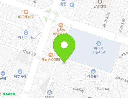 전북특별자치도 익산시 인북로58길 11 (남중동, 이리북초등학교) 지도