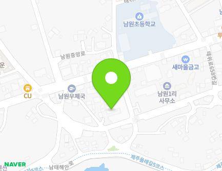 제주특별자치도 서귀포시 남원읍 남원회관로 19 (디자인타운) 지도