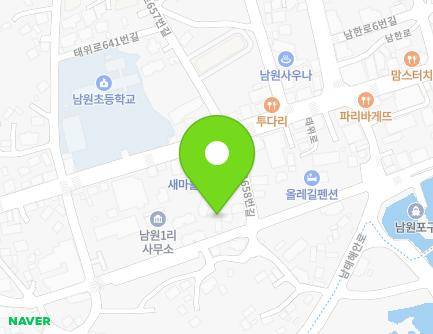 제주특별자치도 서귀포시 남원읍 남원회관로 35 지도