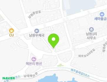 제주특별자치도 서귀포시 남원읍 남원회관로 15-2 지도