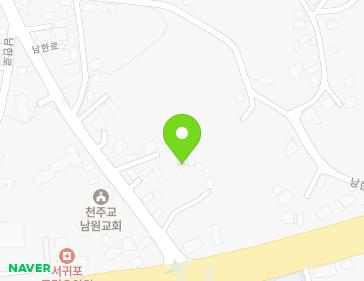 제주특별자치도 서귀포시 남원읍 남한로 50 지도