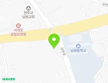 제주특별자치도 서귀포시 남원읍 남한로 37 지도