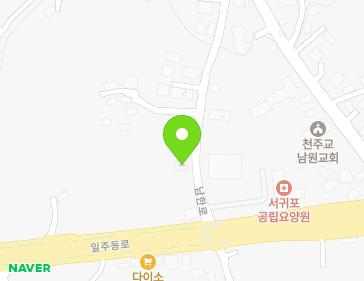 제주특별자치도 서귀포시 남원읍 남한로 75-28 지도