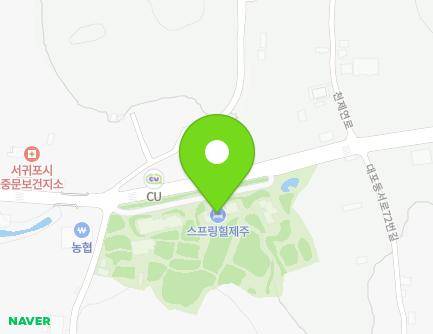 제주특별자치도 서귀포시 천제연로 292 (대포동, 스프링힐) 지도