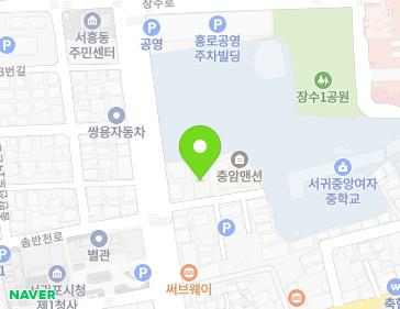 제주특별자치도 서귀포시 중앙로110번길 3 (동홍동, 충암맨션) 지도