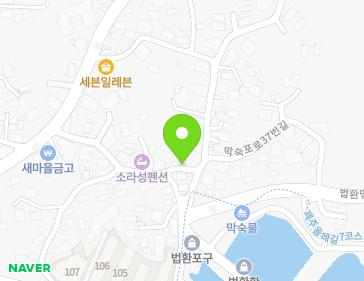 제주특별자치도 서귀포시 막숙포로40번길 2 (법환동) 지도