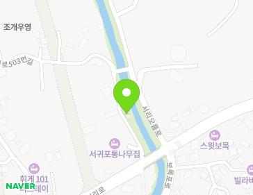 제주특별자치도 서귀포시 칠십리로503번길 8 (보목동) 지도