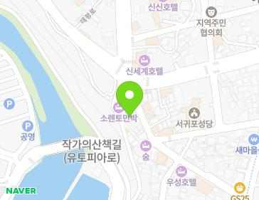 제주특별자치도 서귀포시 솔동산로22번길 17-2 (서귀동) 지도