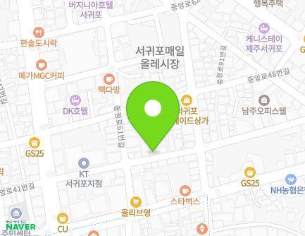 제주특별자치도 서귀포시 중앙로42번길 15 (서귀동) 지도