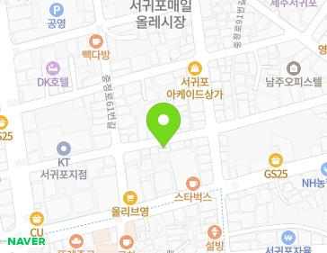 제주특별자치도 서귀포시 중앙로42번길 16-1 (서귀동) 지도