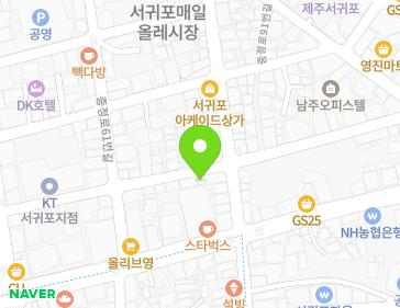 제주특별자치도 서귀포시 중앙로42번길 20 (서귀동) 지도