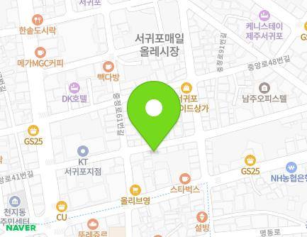 제주특별자치도 서귀포시 중앙로42번길 16 (서귀동) 지도