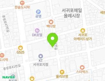 제주특별자치도 서귀포시 중정로61번길 9-1 (서귀동, 한남식육식당) 지도
