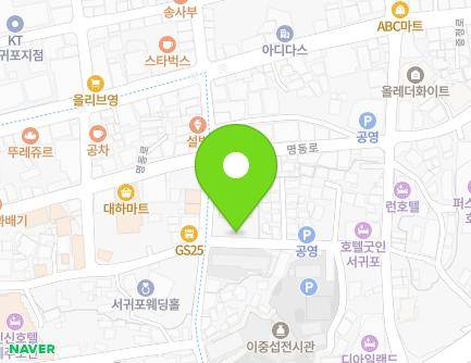 제주특별자치도 서귀포시 태평로439번길 26 (서귀동, 평화식당) 지도