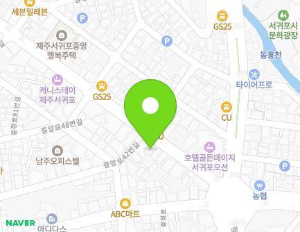 제주특별자치도 서귀포시 동문로 58 (서귀동, 태성빌딩) 지도