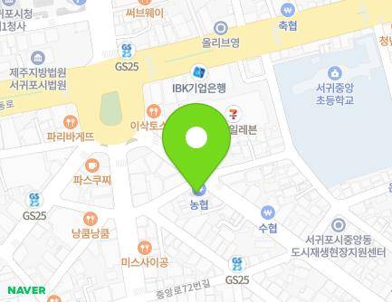 제주특별자치도 서귀포시 동문로 8 (서귀동, 제주감귤농협) 지도