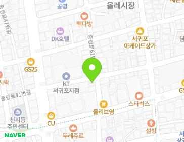 제주특별자치도 서귀포시 중정로61번길 5 (서귀동, 대하수산) 지도