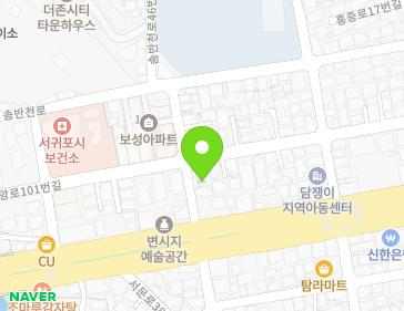 제주특별자치도 서귀포시 솜반천로43번길 9 (서홍동) 지도