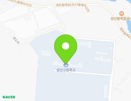 제주특별자치도 서귀포시 성산읍 한도로 79-17 (성산고등학교) 지도