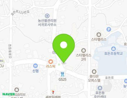 제주특별자치도 서귀포시 신효중앙로 2 (신효동, 신효미용실) 지도