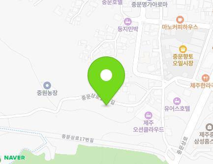 제주특별자치도 서귀포시 중문상로17번길 21 (중문동) 지도