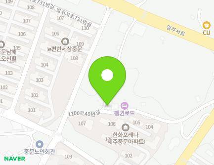 제주특별자치도 서귀포시 1100로49번길 28-2 (중문동) 지도