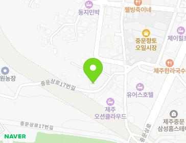 제주특별자치도 서귀포시 중문상로17번길 18 (중문동, 중문원룸(파크빌)) 지도