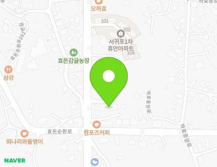 제주특별자치도 서귀포시 칠십리로 732 (하효동, 광국연립주택) 지도
