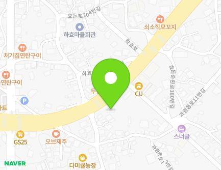 제주특별자치도 서귀포시 일주동로 8123 (하효동) 지도