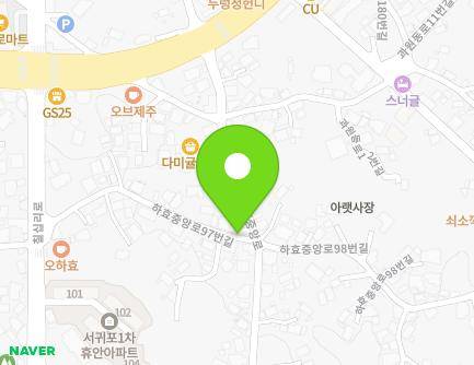 제주특별자치도 서귀포시 하효중앙로97번길 2 (하효동) 지도