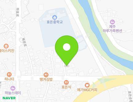 제주특별자치도 서귀포시 효돈로 207-4 (하효동) 지도
