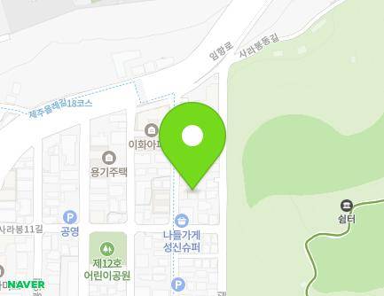 제주특별자치도 제주시 사라봉3길 9-1 (건입동, 신아타운) 지도