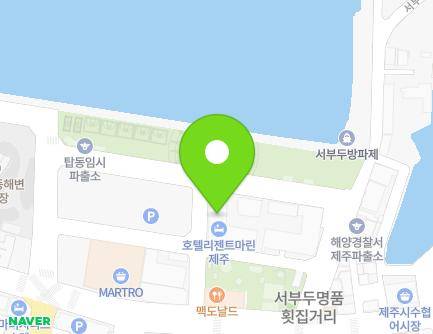 제주특별자치도 제주시 서부두2길 20 (건입동, 호텔리젠트마린더블루) 지도
