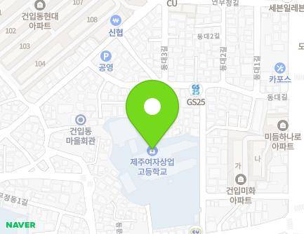 제주특별자치도 제주시 동문로 89-1 (건입동, 제주여자상업고등학교) 지도