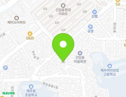 제주특별자치도 제주시 연무정동길 21 (건입동) 지도