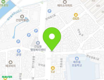 제주특별자치도 제주시 만덕로 21 (건입동) 지도