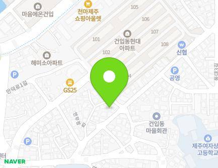 제주특별자치도 제주시 연무정동길 27-1 (건입동) 지도