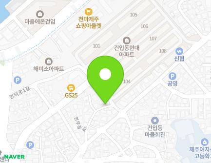 제주특별자치도 제주시 연무정동길 27-2 (건입동) 지도