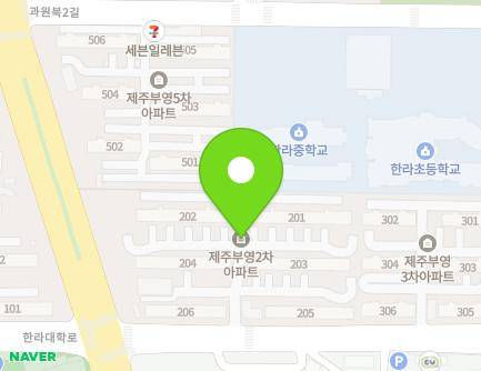 제주특별자치도 제주시 과원로 11 (노형동, 부영아파트) 지도