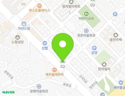 제주특별자치도 제주시 광평동로 20 (노형동) 지도