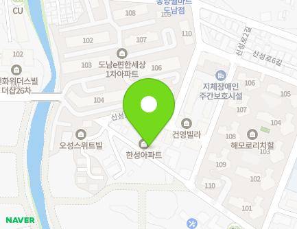 제주특별자치도 제주시 도남서길 28 (도남동, 한성아파트) 지도