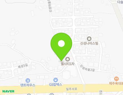 제주특별자치도 제주시 신성마을1길 2 (도두이동, 명인웰시티) 지도