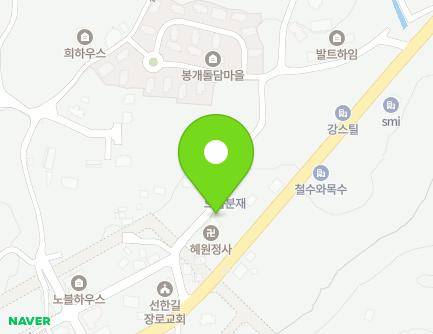 제주특별자치도 제주시 중산간동로 31 (봉개동, 혜원정사) 지도